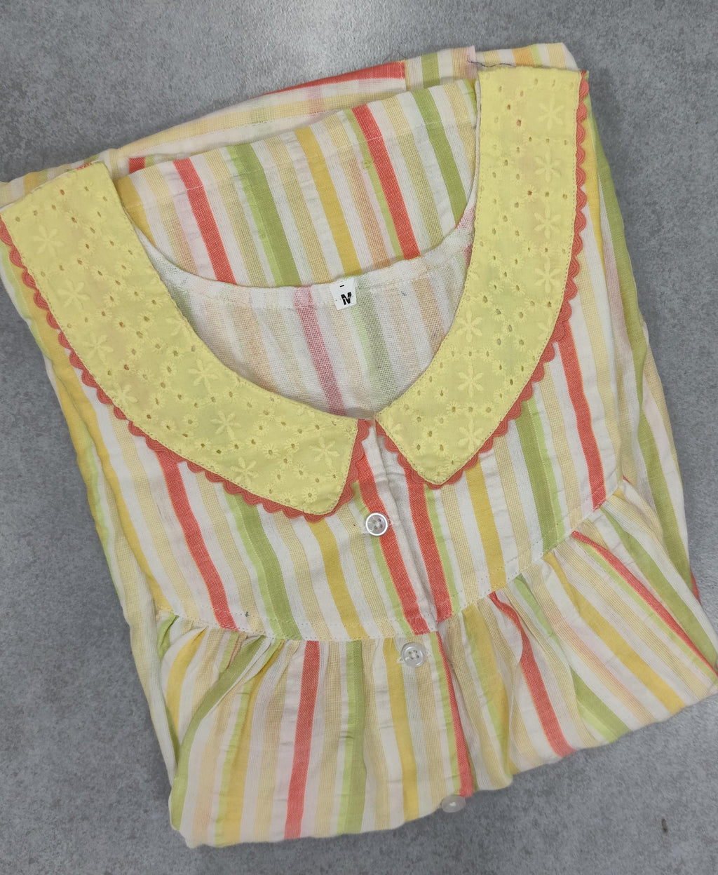 Bantex Pleated, With Pockets, Half Open Medium Printed Nighty