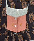 Soft Cotton Pleated, With Pockets, Half Open Medium Printed Nighty