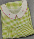 Cotton Pleated, Pockets, Full Open Medium Printed Nighty