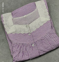 Cotton Pleated, Pockets, Full Open Medium Printed Nighty