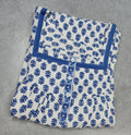 Cotton Pleated, Pocket half Open Medium Printed Nighty