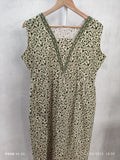 Cotton Pleated, With Pockets, Back A-line, Side elastic Large Printed Frock Nighty
