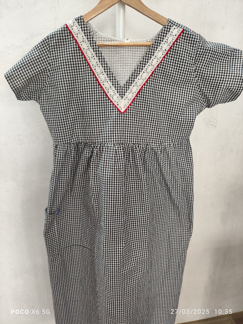 Bantex Pleated, With Pockets, Back A-line, Side elastic Large Printed Frock Nighty