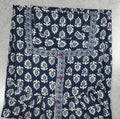 Cotton Pleated, No Open Medium Printed Nighty