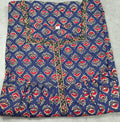 Cotton Pleated, No Open Small Printed Nighty