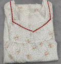 Cotton Pleated, Full Open Small Printed Nighty