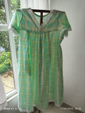 Cotton Pleated, Side zip, With Pockets, Back A-line Large Printed Maternity Wear