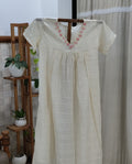 Cotton Pleated, Side zip, With Pockets, Back A-line Large Printed Maternity Wear