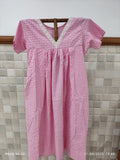 Cotton Pleated, Side zip, With Pockets, Back A-line Large Printed Maternity Wear