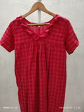 Bantex Pleated, Side zip, With Pockets, Back A-line Large Printed Maternity Wear