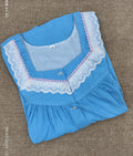 Bantex Pleated, With Pockets, Full Open Large Printed Nighty
