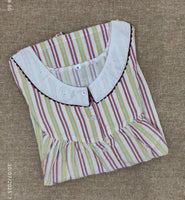 Bantex Pleated, With Pockets, Full Open Medium Printed Nighty