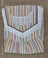 Bantex Pleated, With Pockets, Full Open Medium Printed Nighty