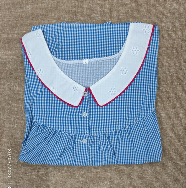 Bantex Pleated, With Pockets, Full Open Large Printed Nighty