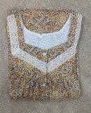 Soft Cotton Pleated, With Pockets, Full Open Large Printed Nighty