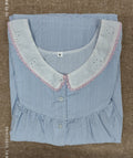 Bantex Pleated, With Pockets, Full Open Medium Printed Nighty