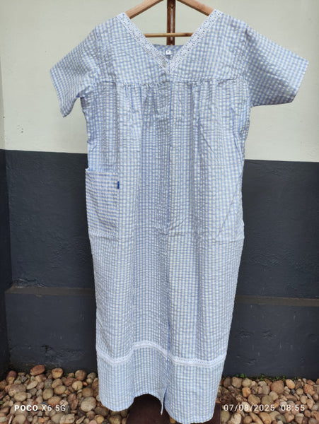 Bantex Pleated, With Pockets, Back A-line, Full Open Medium Printed Maternity Wear