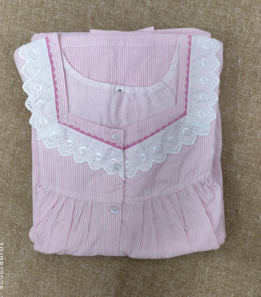 Bantex Pleated, Full Open Medium Printed Nighty