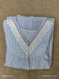 Bantex Pleated, With Pockets, Back A-line, Half Open Medium Printed Nighty