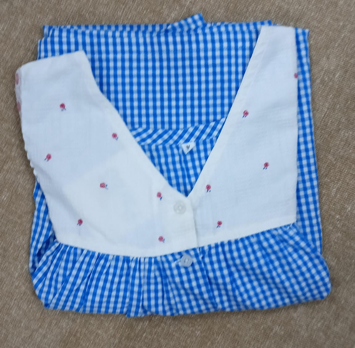 Bantex Pleated, With Pockets, Back A-line, Full Open Medium Printed Maternity Wear