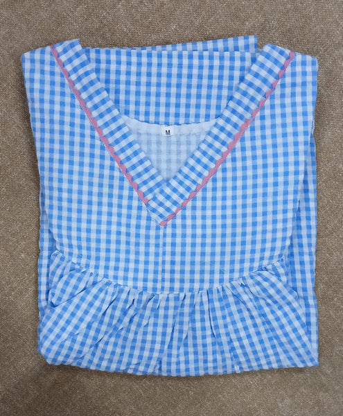 Bantex Pleated, With Pockets, No Open Medium Printed Nighty