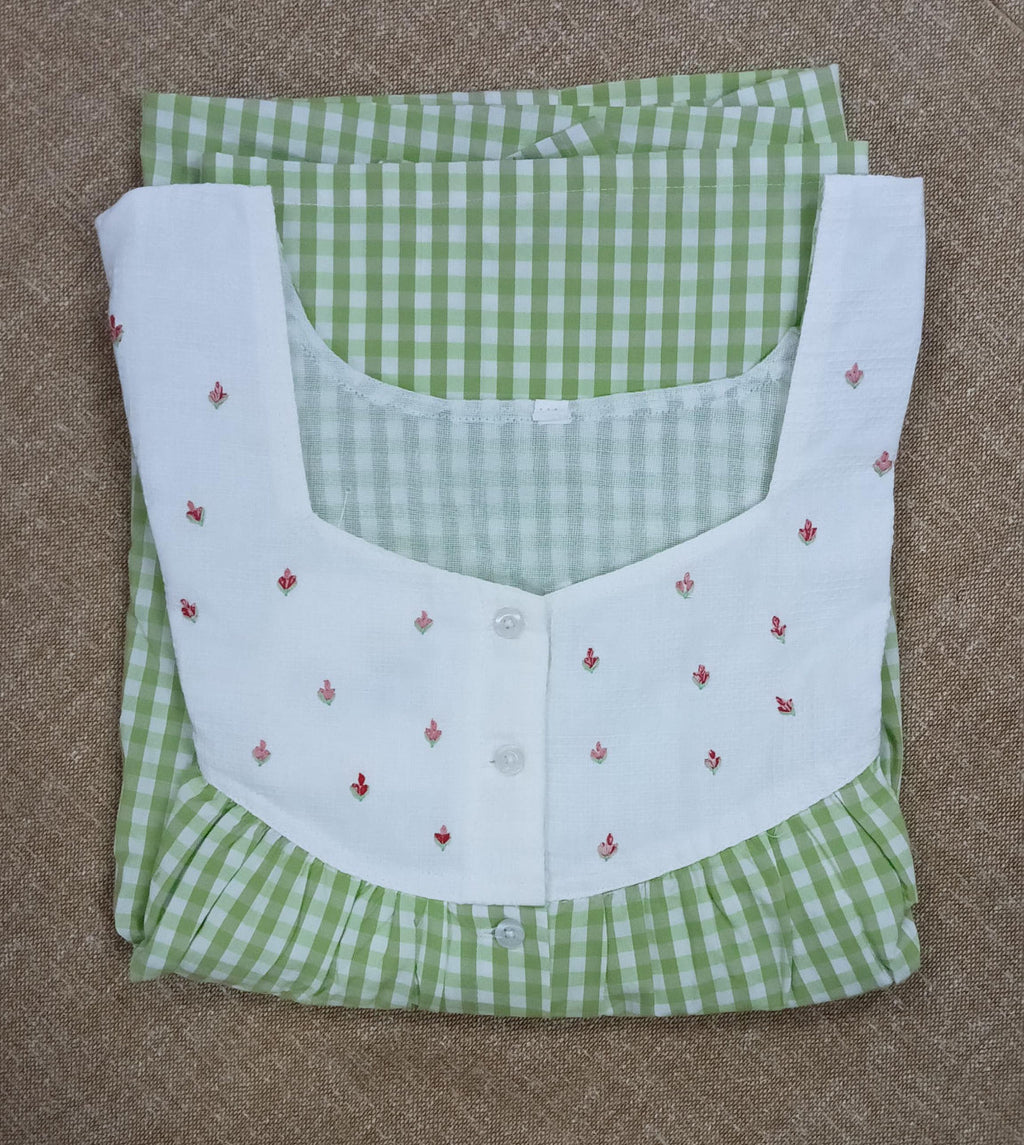 Bantex Pleated, Full Open Large Printed Nighty