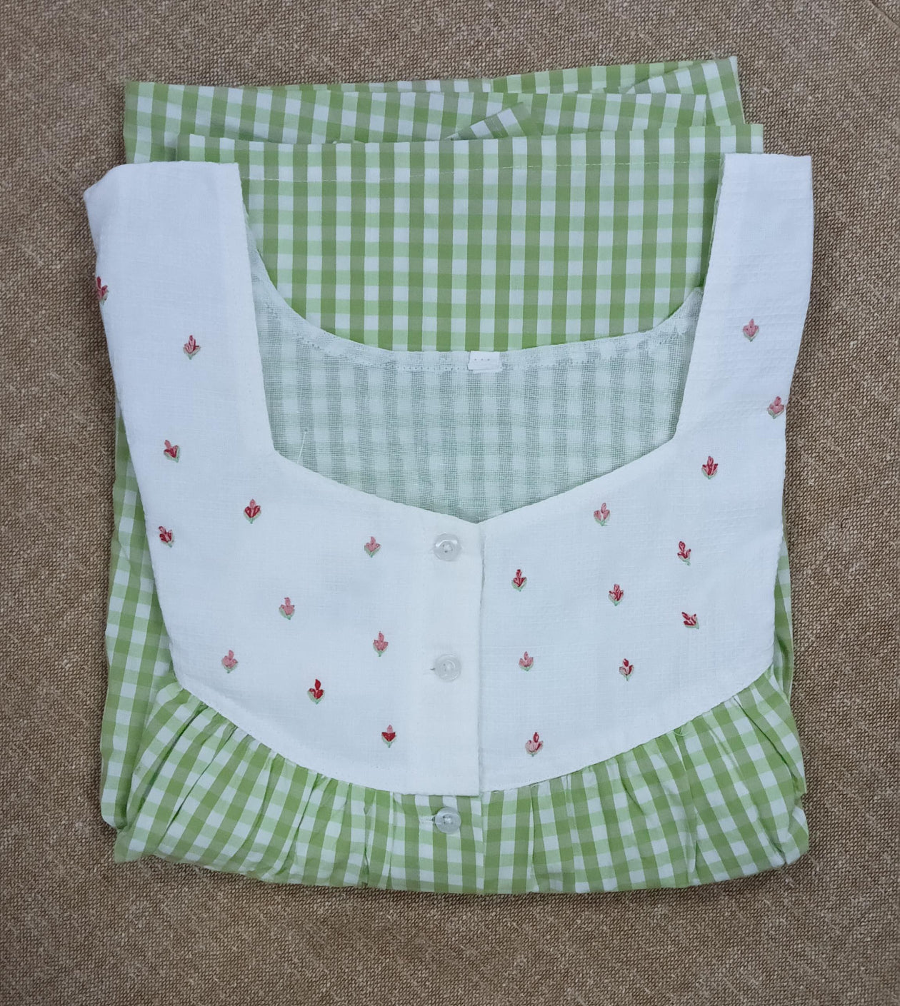 Bantex Pleated, Full Open Large Printed Nighty