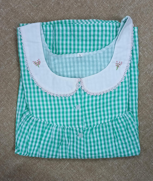 Bantex Pleated, Full Open Large Printed Nighty