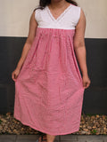 Cotton Side zip, With Pockets, Back A-line, Side elastic Large Printed Maternity Wear