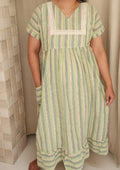Cotton Side zip, With Pockets, Back A-line Medium Printed Maternity Wear