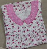Cotton Pleated, With Pockets, Half Open Large Printed Nighty
