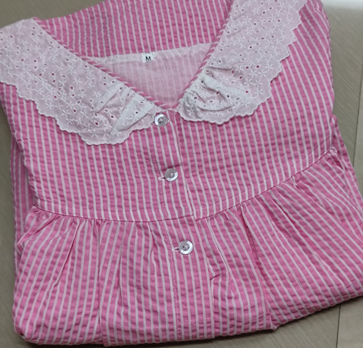 Bantex Pleated, Pockets, Full Open Medium Printed Nighty