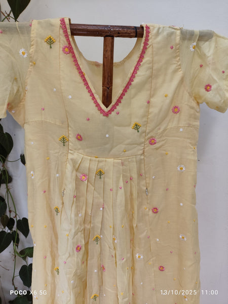 Cotton Pleated, Side zip, Pockets, Side elastic Large Printed Maternity Wear