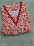 Bantex Pleated, Pockets, No Open Large Printed Nighty