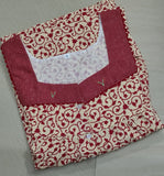 Cotton Pleated, Pockets, Half Open Xlarge Printed Nighty