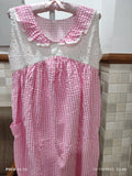 Cotton Pleated, Side zip, Pockets, Side elastic Medium Printed Maternity Wear