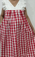 Cotton Pleated, Side zip, With Pockets, Back A-line, Side elastic Medium Printed Maternity Wear