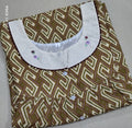 Cotton With Pockets, Half Open Xlarge Printed Nighty