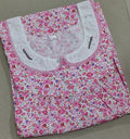 Bantex Pleated, With Pockets, Half Open Large Printed Nighty