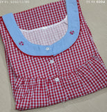 Bantex Pleated, With Pockets, Half Open Large Printed Nighty