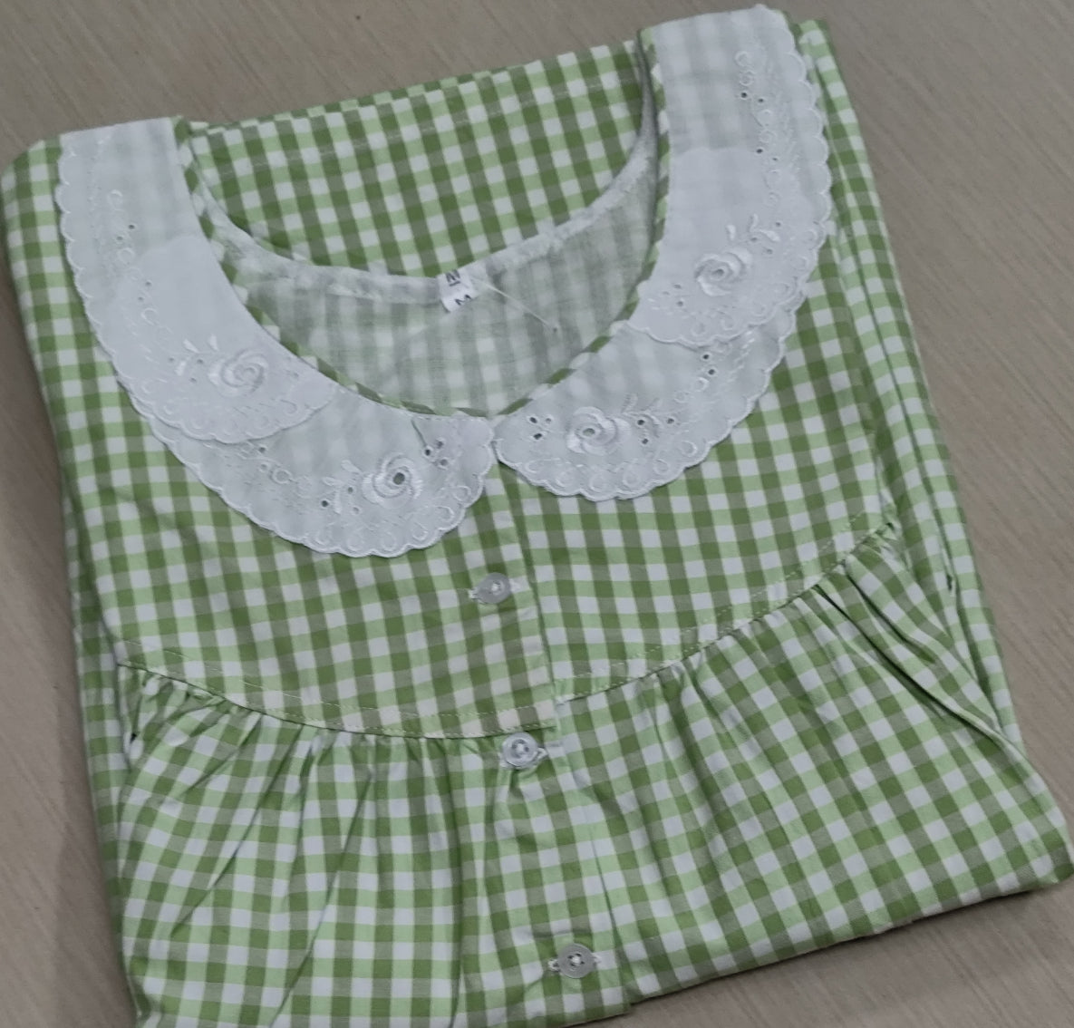 Bantex Pleated, With Pockets, Half Open Medium Printed Nighty