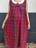 Cotton Side zip, With Pockets, Sleeveless, Side elastic Small Printed Maternity Wear