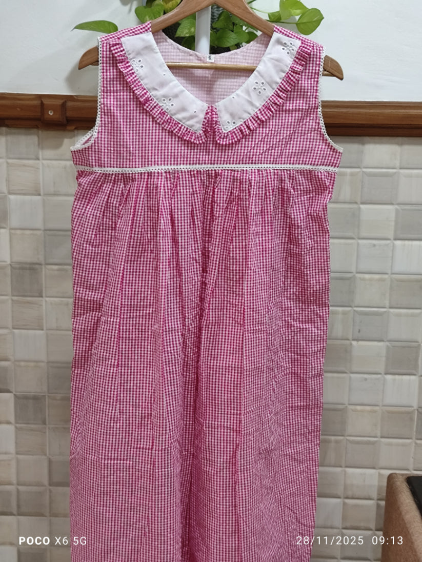 Cotton Side zip, With Pockets, Sleeveless, Side elastic Large Printed Maternity Wear