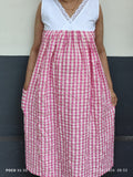 Cotton Pleated, Side zip, With Pockets, Back A-line, Side elastic Small Printed Maternity Wear
