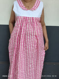 Cotton Pleated, Side zip, With Pockets, Back A-line, Side elastic Large Printed Maternity Wear