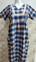 Cotton Pleated, Side zip, With Pockets, Back A-line, Side elastic Large Printed Maternity Wear