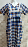 Cotton Pleated, Side zip, With Pockets, Back A-line, Side elastic Large Printed Maternity Wear