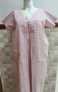 Cotton Pleated, Side zip, With Pockets, Back A-line, Sleeveless, Side elastic Medium Printed Maternity Wear