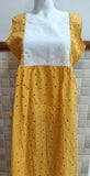 Cotton Side zip, With Pockets, Back A-line, Sleeveless, Side elastic Large Printed Maternity Wear