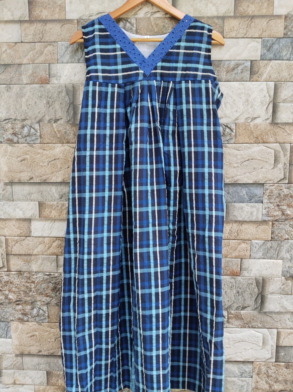Cotton Pleated, With Pockets, Sleeveless, Central zip, Side elastic Medium Printed Maternity Wear